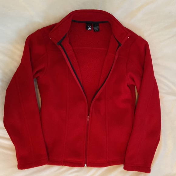 Red, Elements G, polar fleece jacket, size medium - Picture 3 of 4